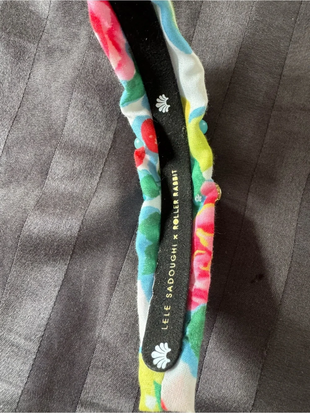 Lele Sadoughi Multicolor Floral Beaded Headband